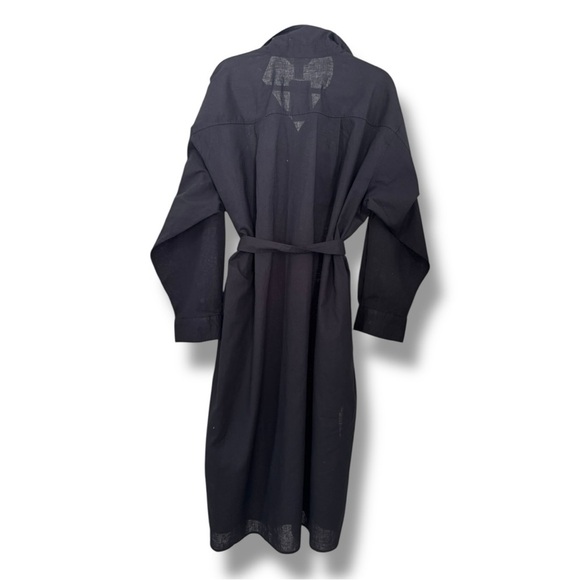β¨ H&M Black Linen Blend Shirt Dress β Size XL β¨ - Picture 7 of 7